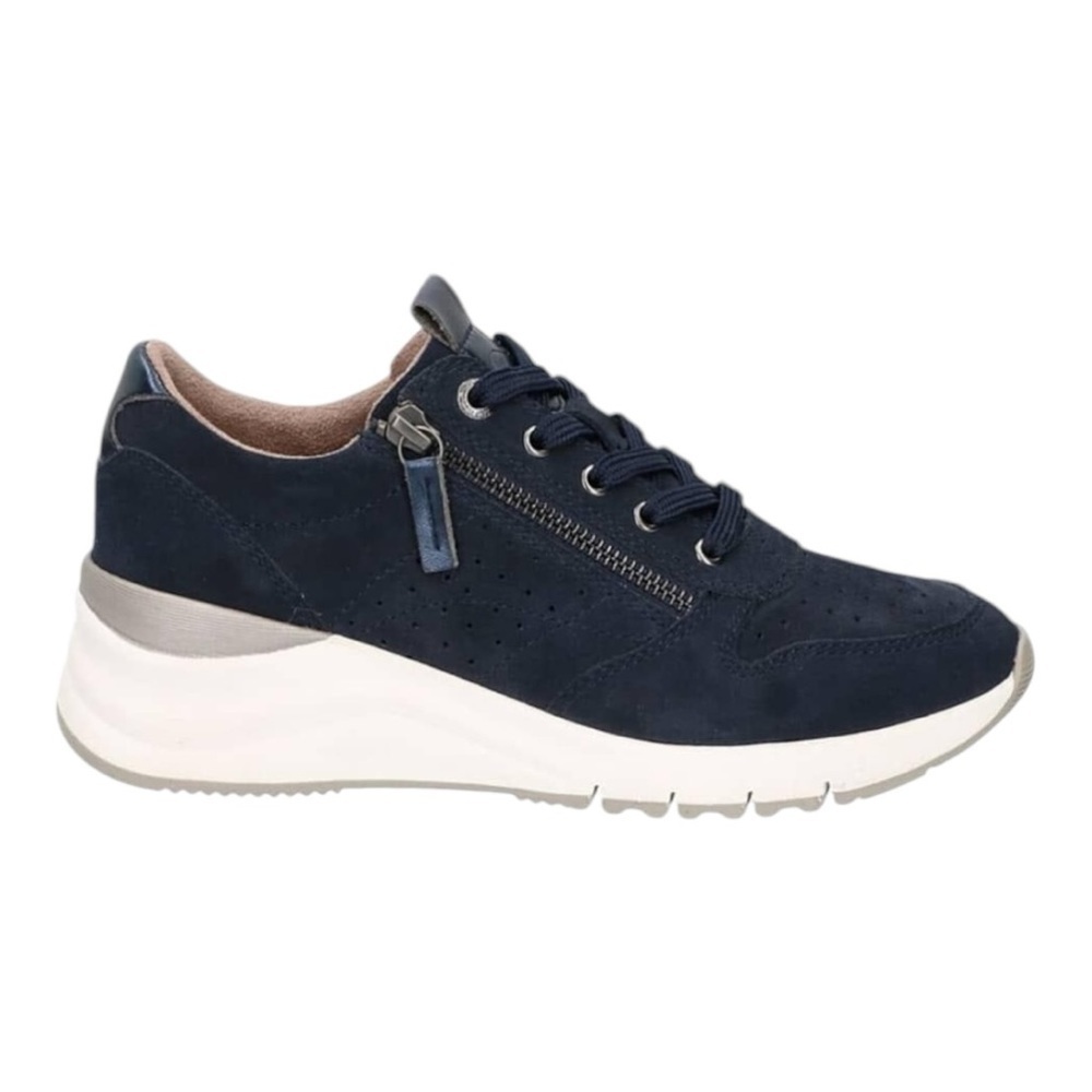 Softwalk Women's 6M 36 Slip-On Sneaker Navy Blue Suede